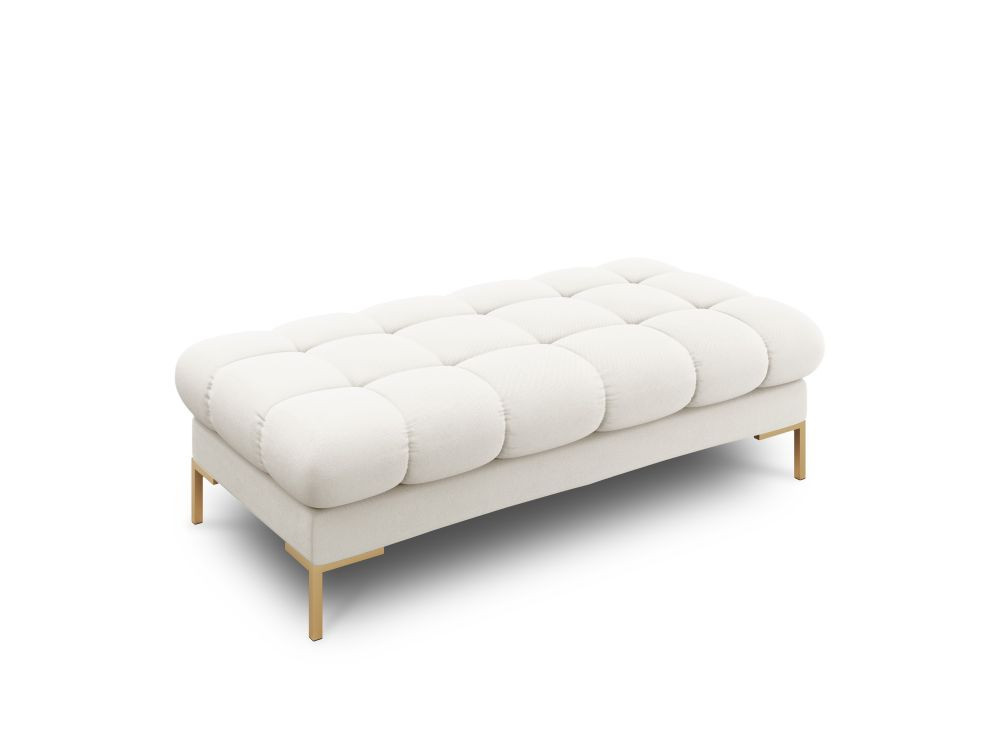 Poze Banca tapitata Bali stofa/picioare gold – L133 x l62 x h41