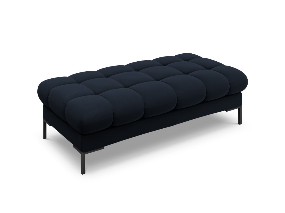 Poze Banca tapitata Bali velvet/picioare negre – L133 x l62 x h41