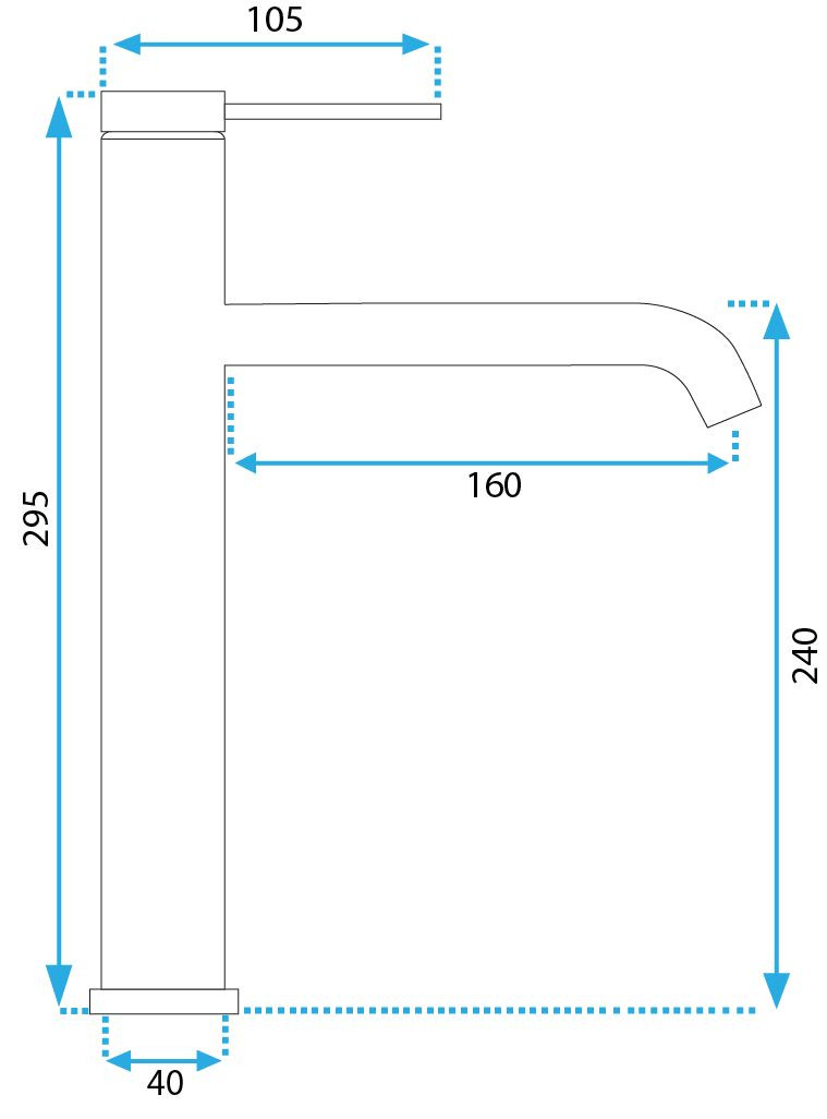 Poze Baterie Clif argintiu periat H29,5 cm