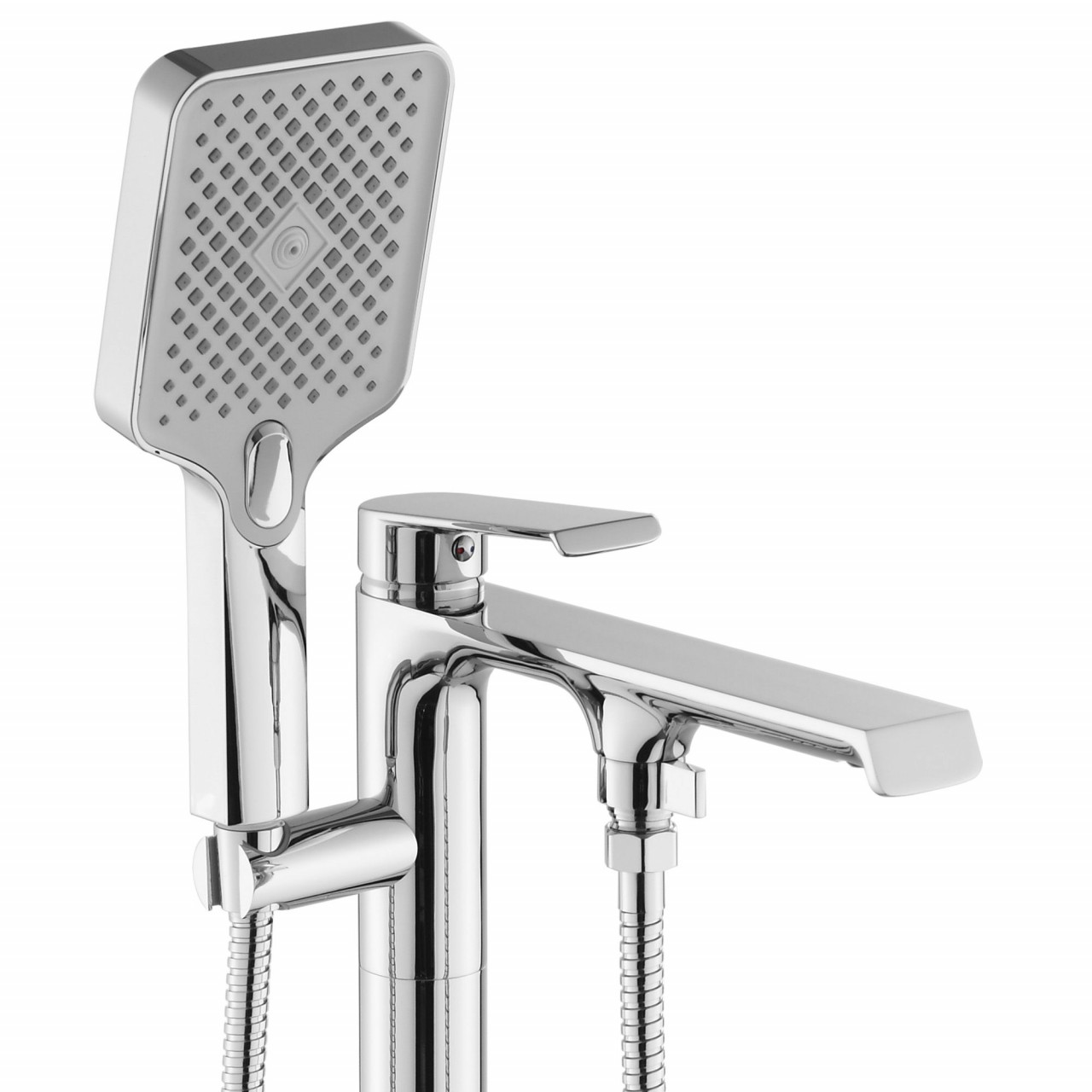 Poze Baterie freestanding Hass argintiu H89 cm