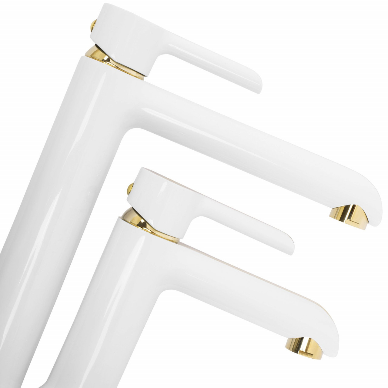 Poze Baterie MELIA inalta alb/auriu