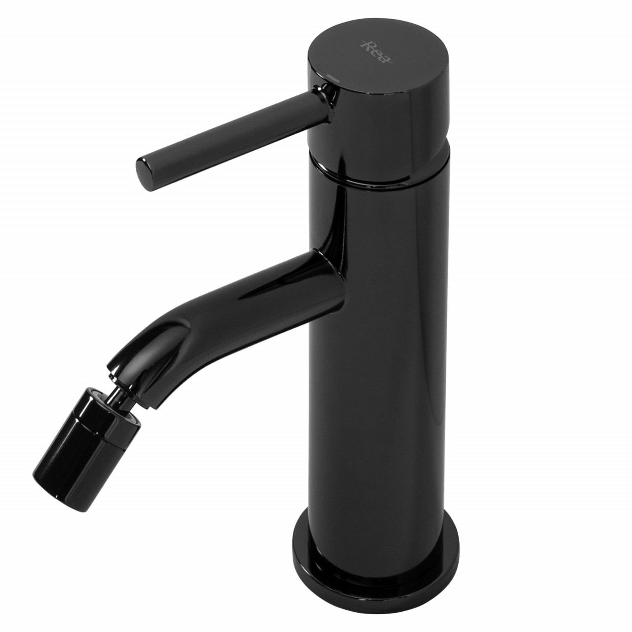 Poze Baterie pentru bideu Lungo negru metalic