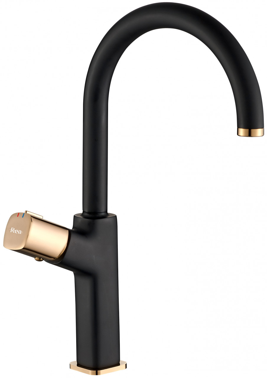 Poze Baterie Salto înaltă negru mat / gold - H 35,5 cm