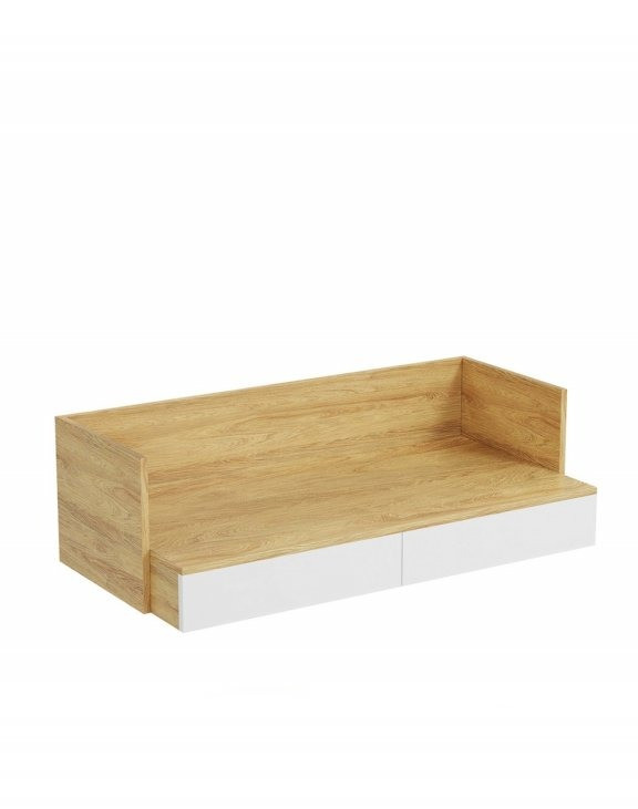 Poze Birou modular Mobius S2 natur/alb – H38