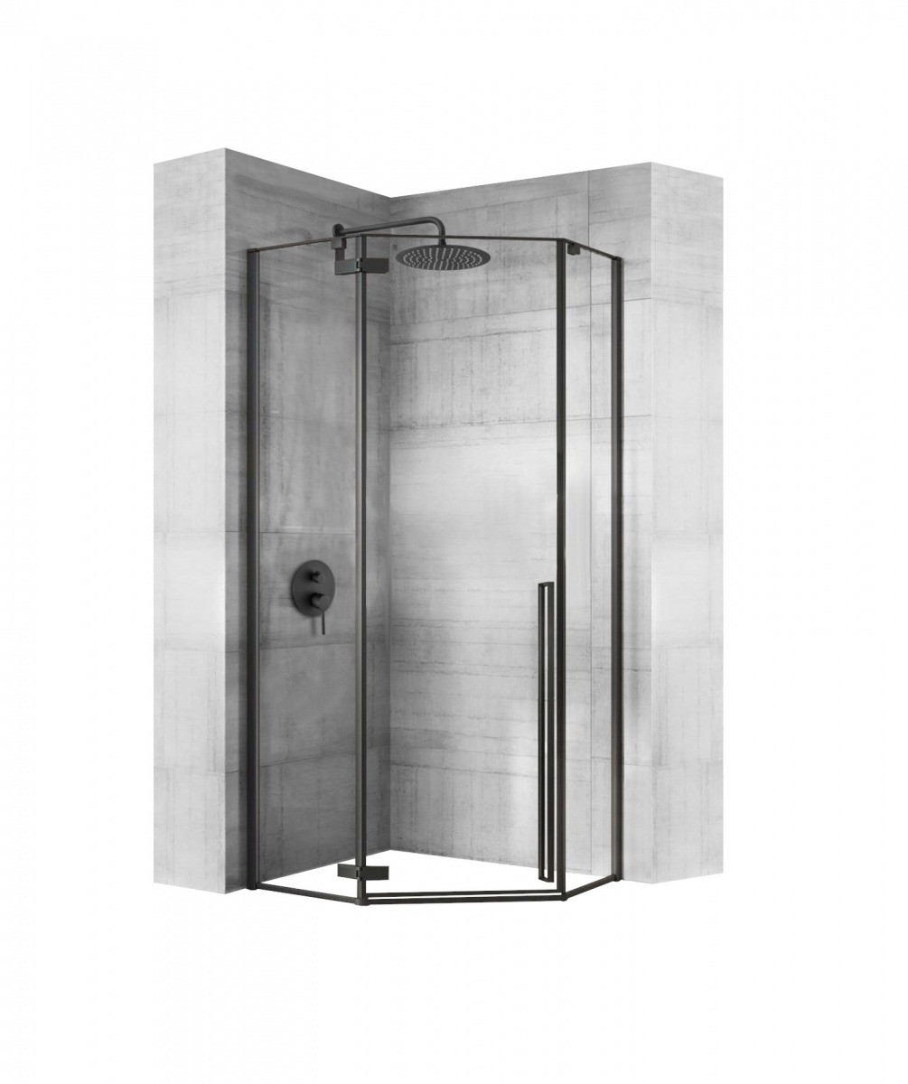 Poze Cabina dus Diamond negru - 80x80 cm