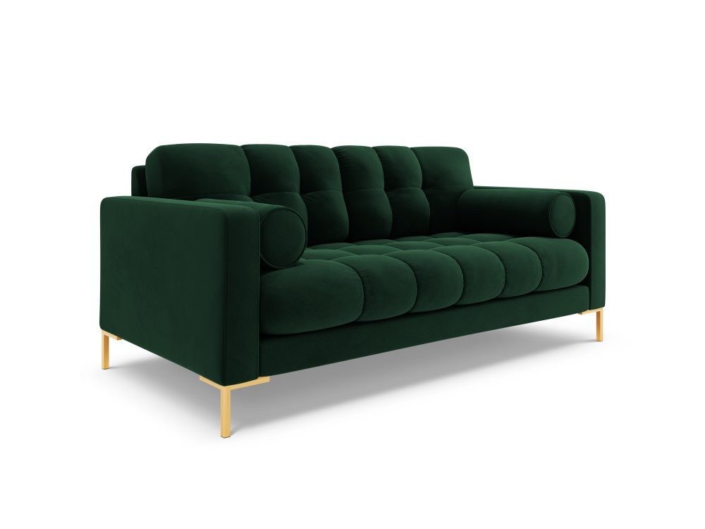 Poze Canapea Bali 2 locuri velvet/picioare gold – L152 x l92 x h75