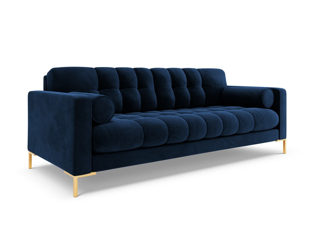 Poze Canapea Bali 3 locuri velvet/picioare gold – L177 x l92 x h75