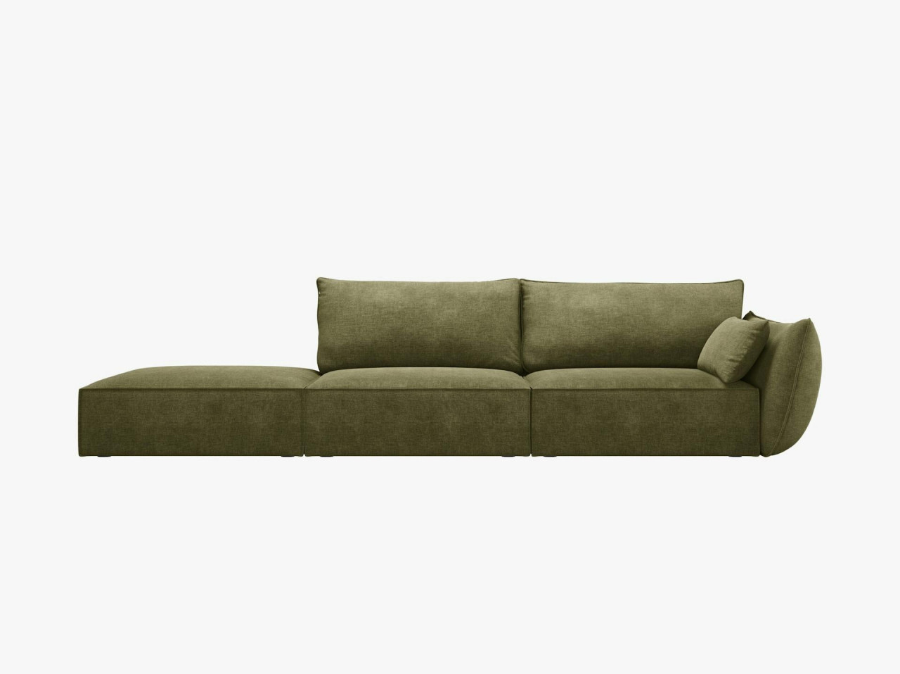 Poze Canapea deschisa 4 locuri Kaelle chenille L264 cm