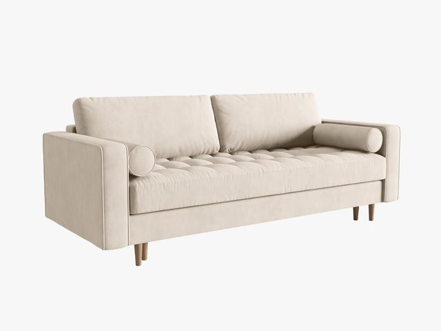 Poze Canapea extensibila 3 locuri Gobi catifea L225 cm
