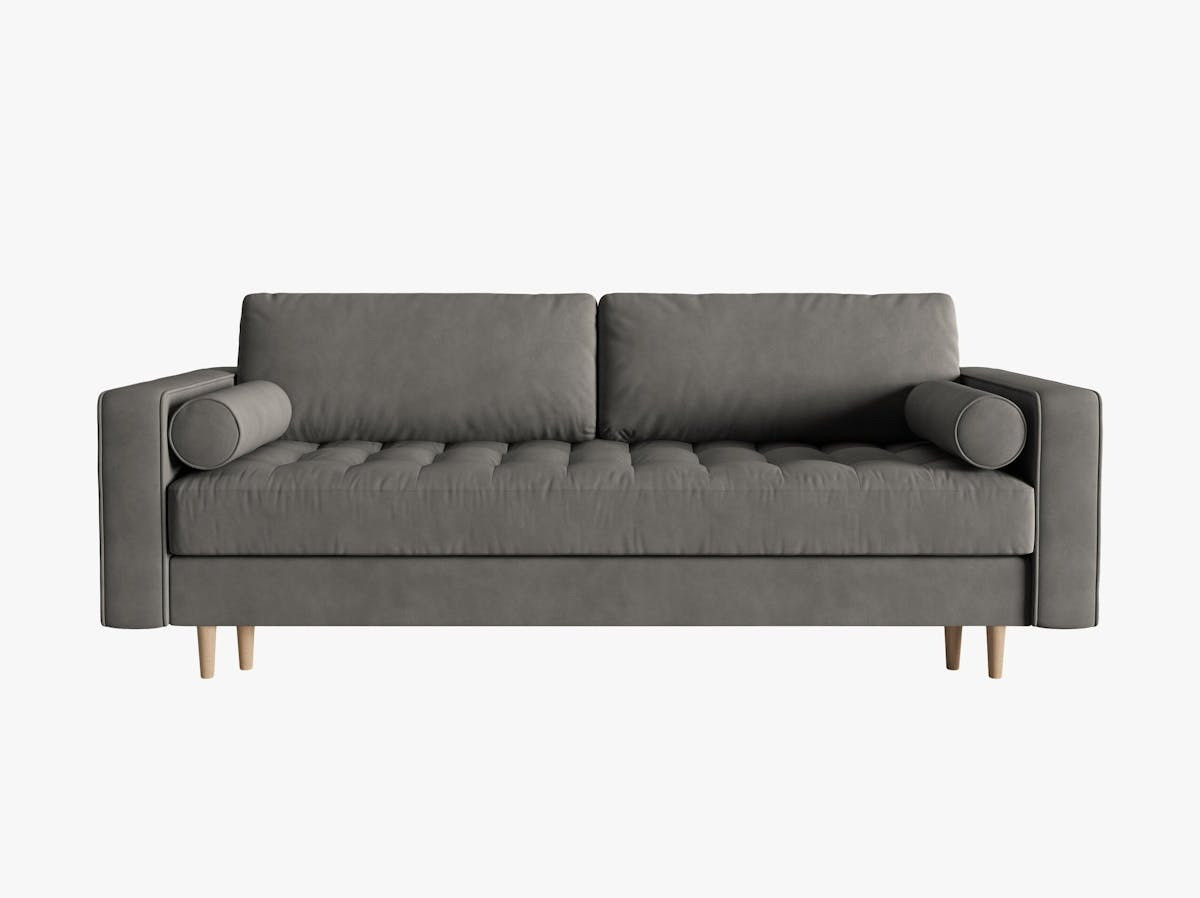 Poze Canapea extensibila 3 locuri Gobi catifea L225 cm