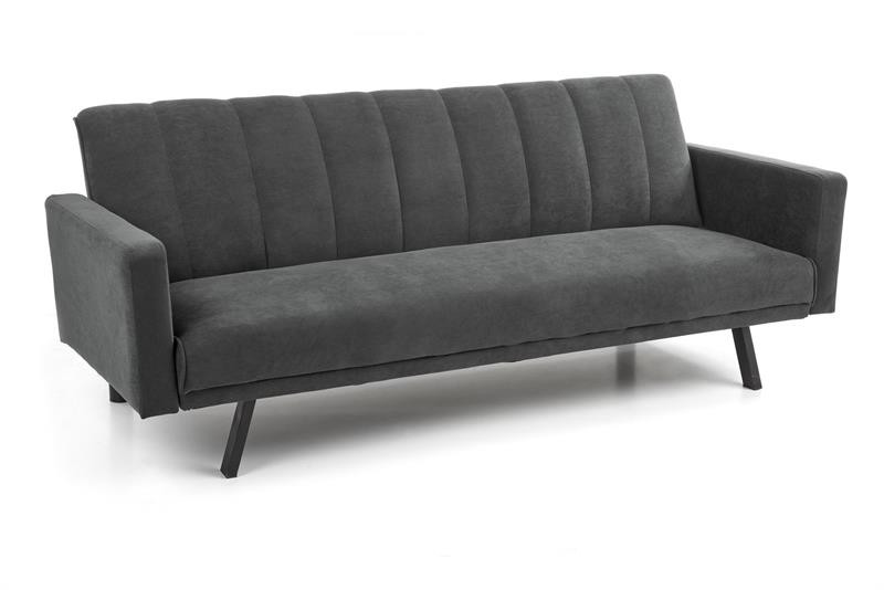 Canapea extensibila armando velvet gri – h78 cm