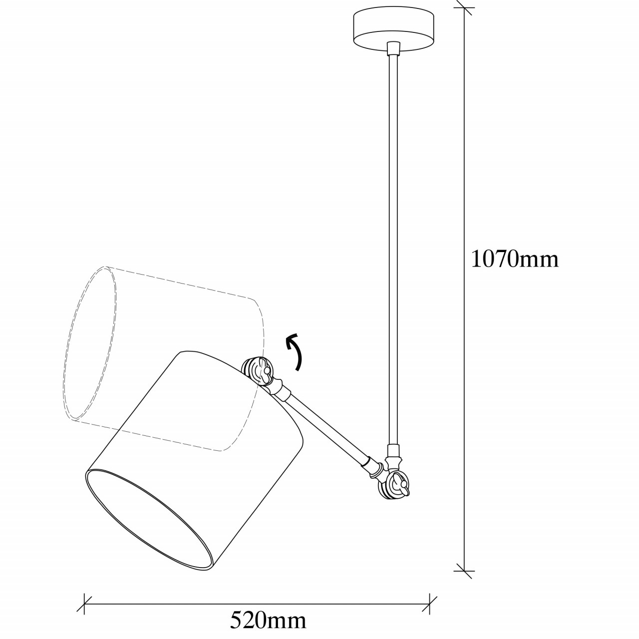 Poze Candelabru Abajur - 1380