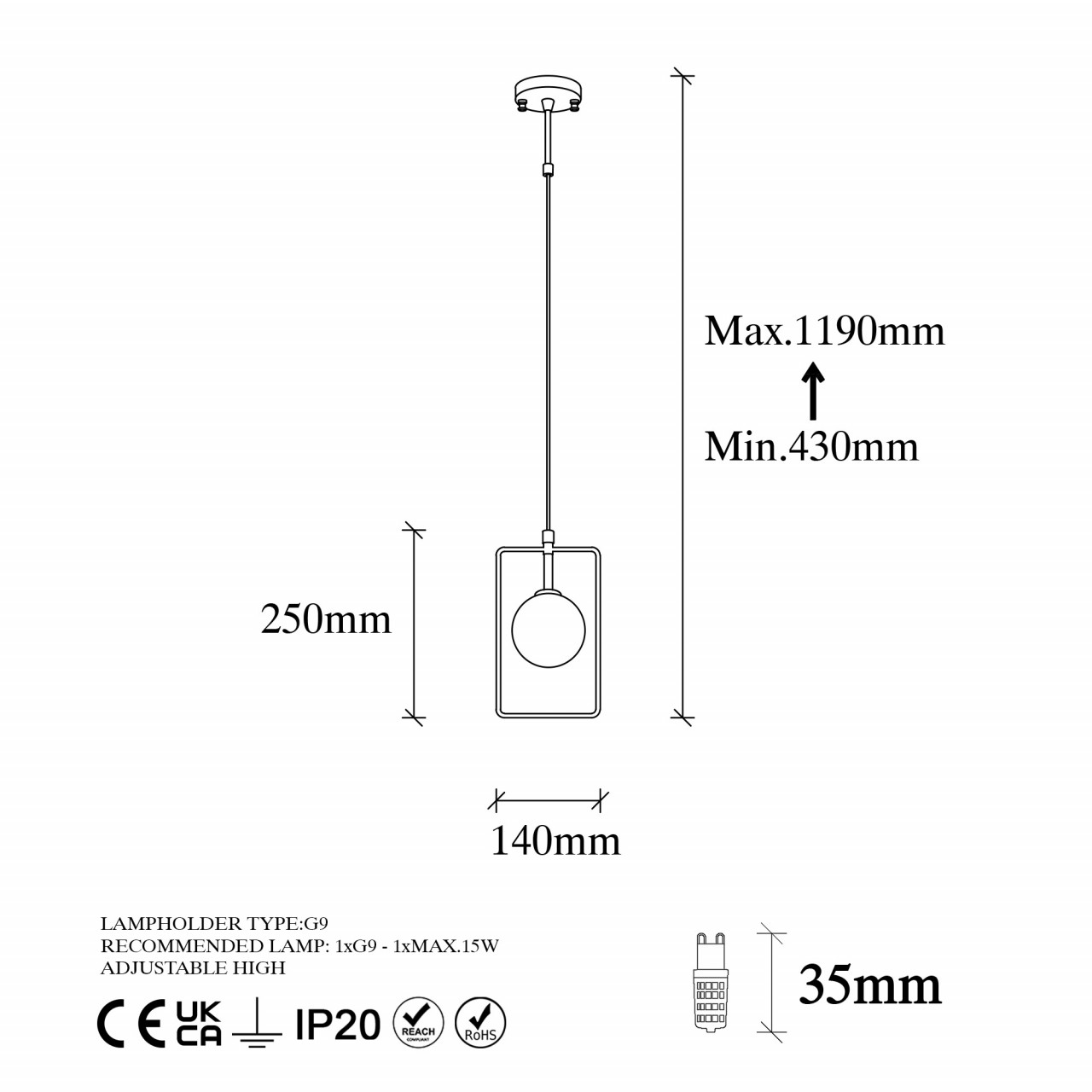 Poze Candelabru Geometri - 11080