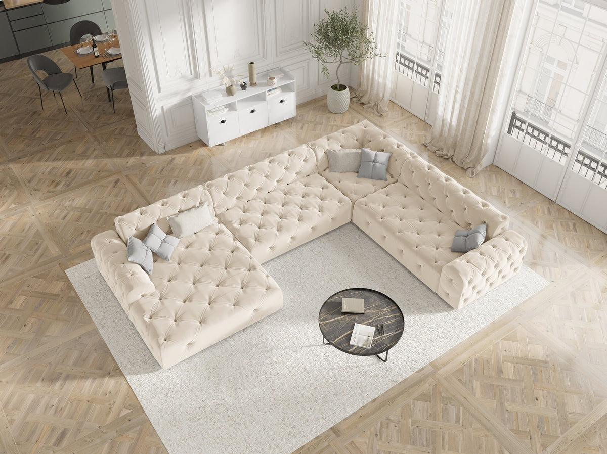 Poze Coltar 6 locuri Candice catifea L334 cm