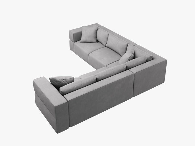 Poze Coltar 6 locuri simetric Tyra stofa L285 cm