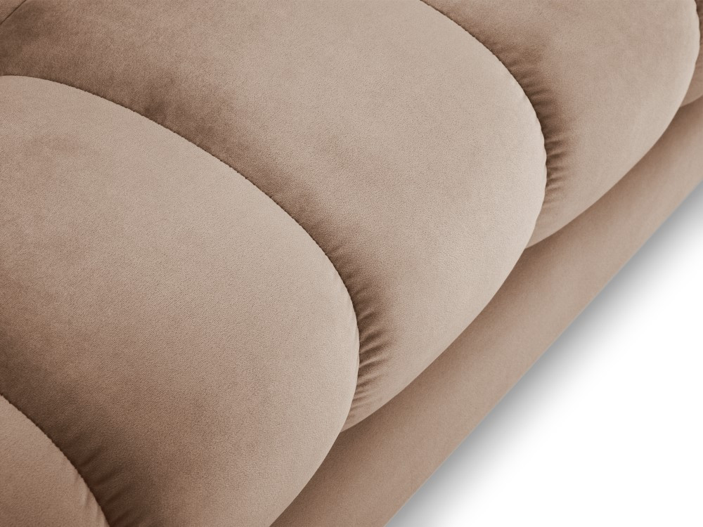 Poze Coltar 7 locuri Bali velvet/picioare gold – L383 x l185 x h75