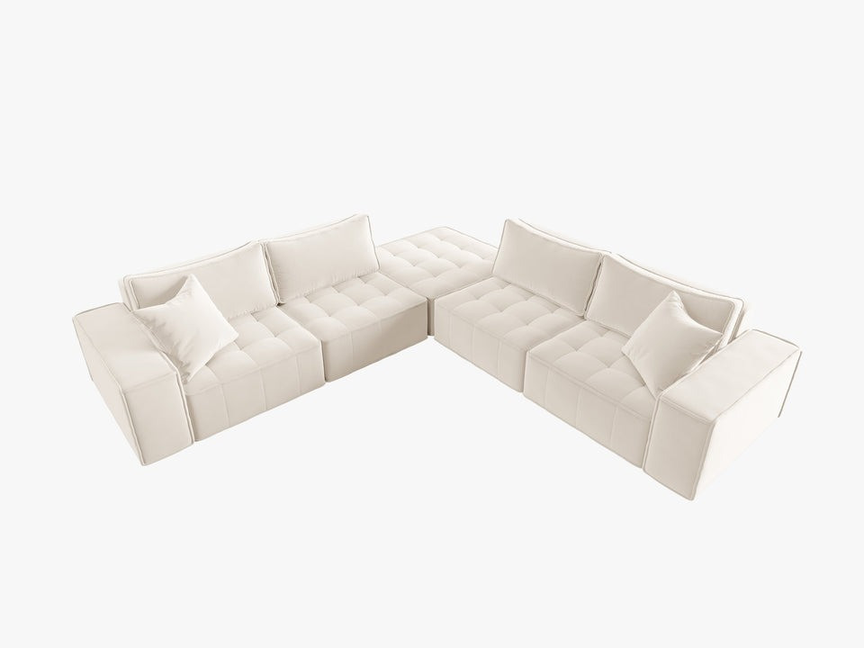 Poze Coltar 7 locuri Mike catifea L276 cm