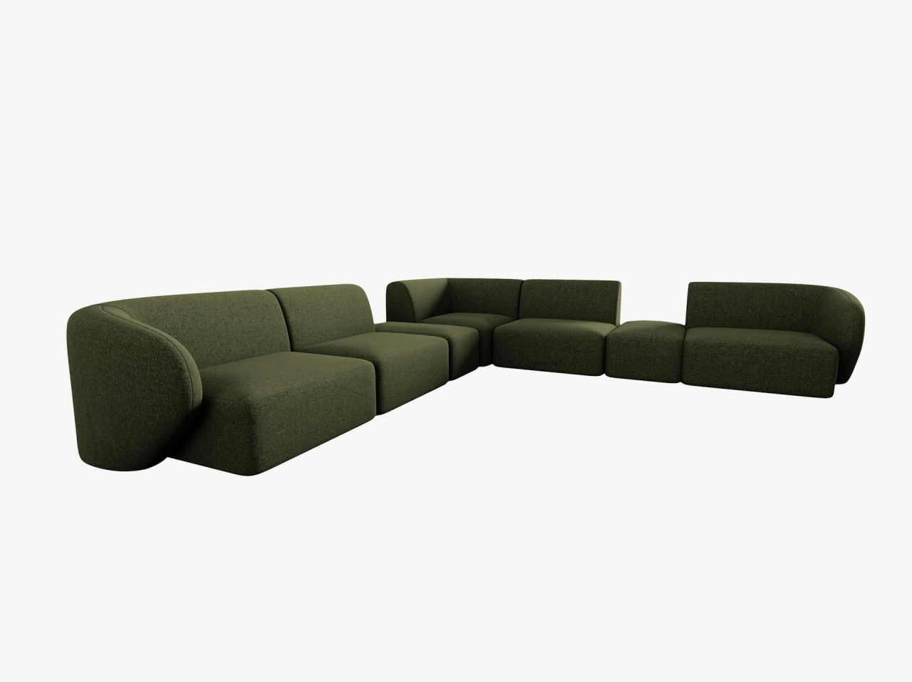 Poze Coltar 7 locuri Shane chenille L307 cm