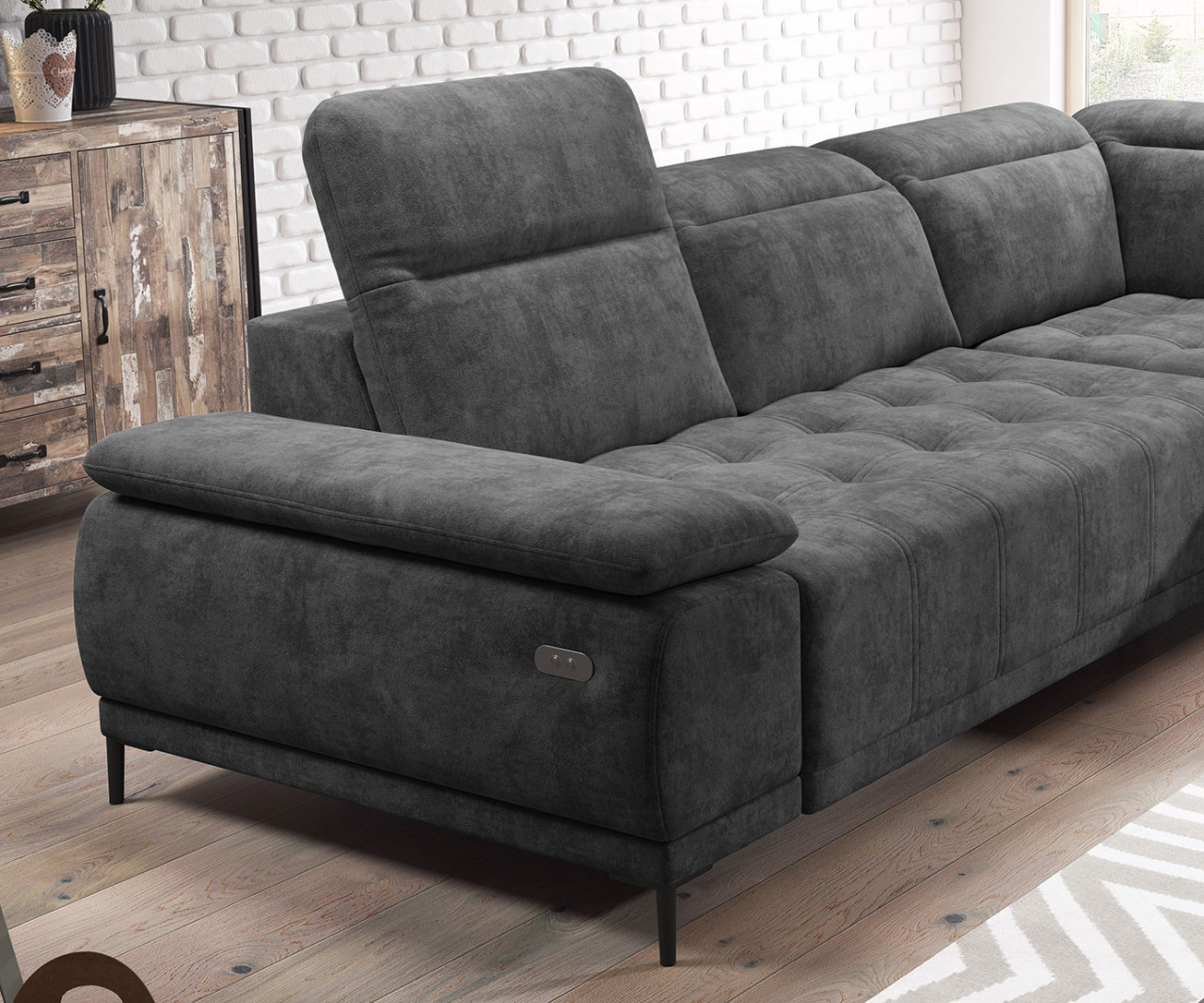 Poze Coltar cu reglaj electric Focus L – L278 x l204 x h98 cm