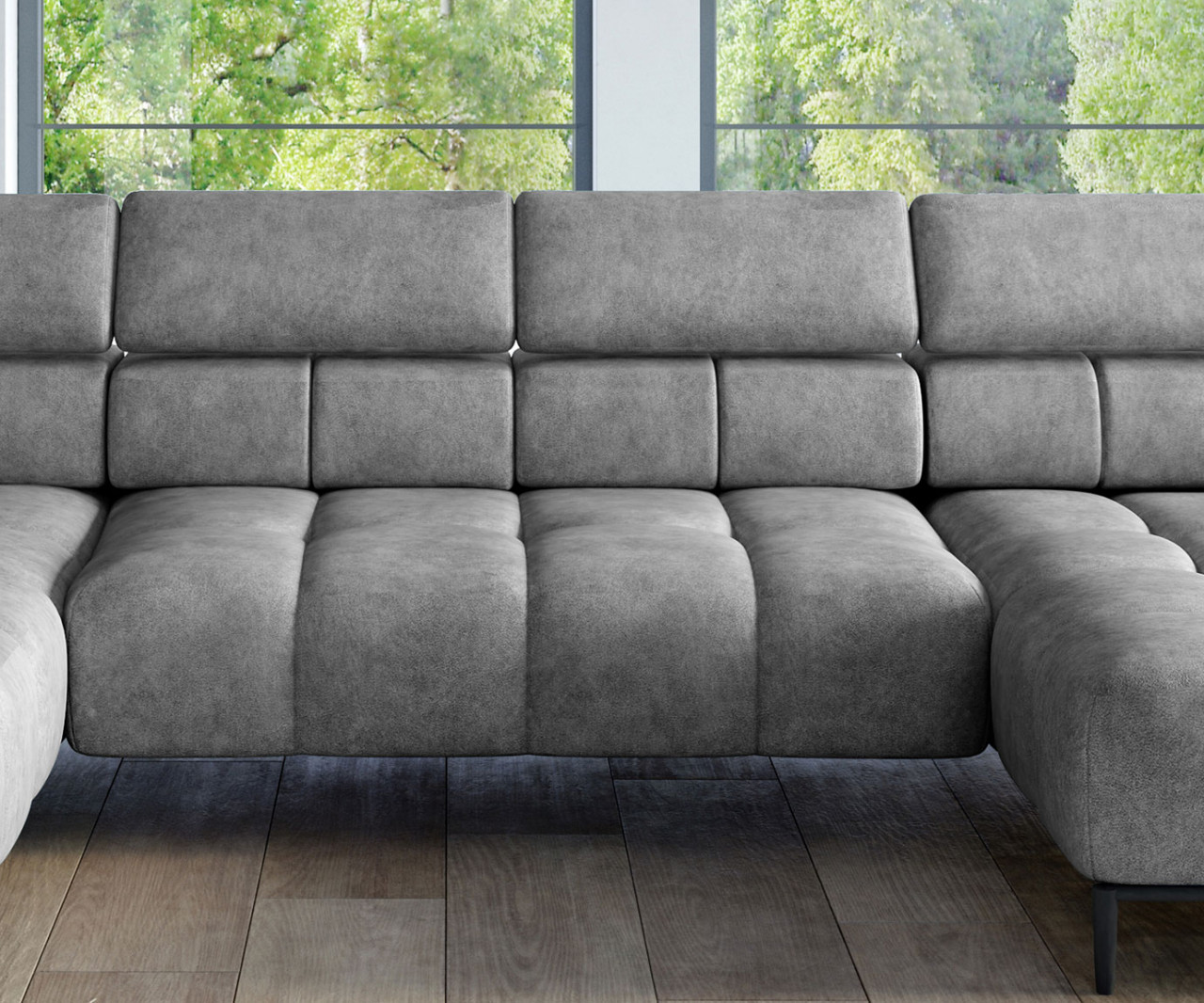 Poze Coltar cu reglaj electric Plaza XL - L385 x l216 x h99 cm