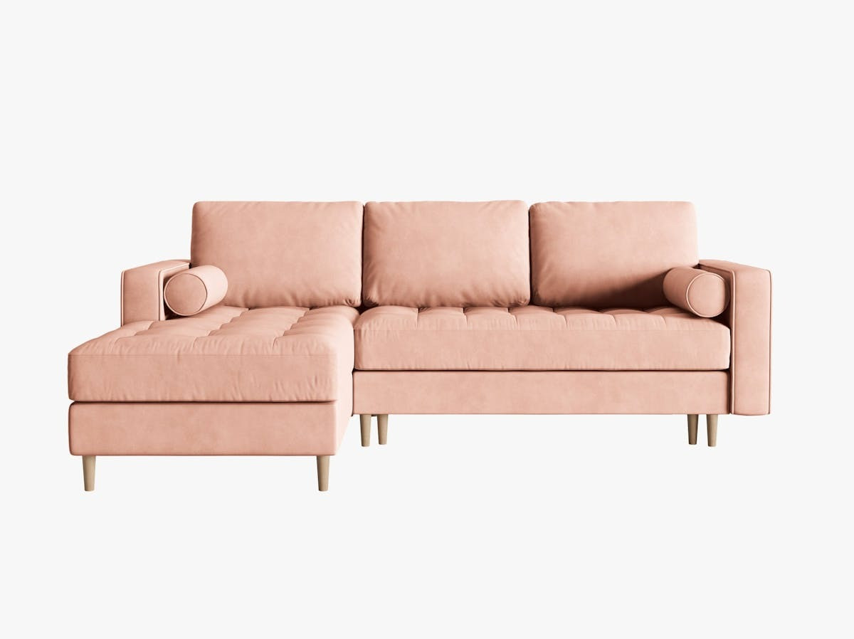 Poze Coltar extensibil 5 locuri Gobi catifea L240 cm