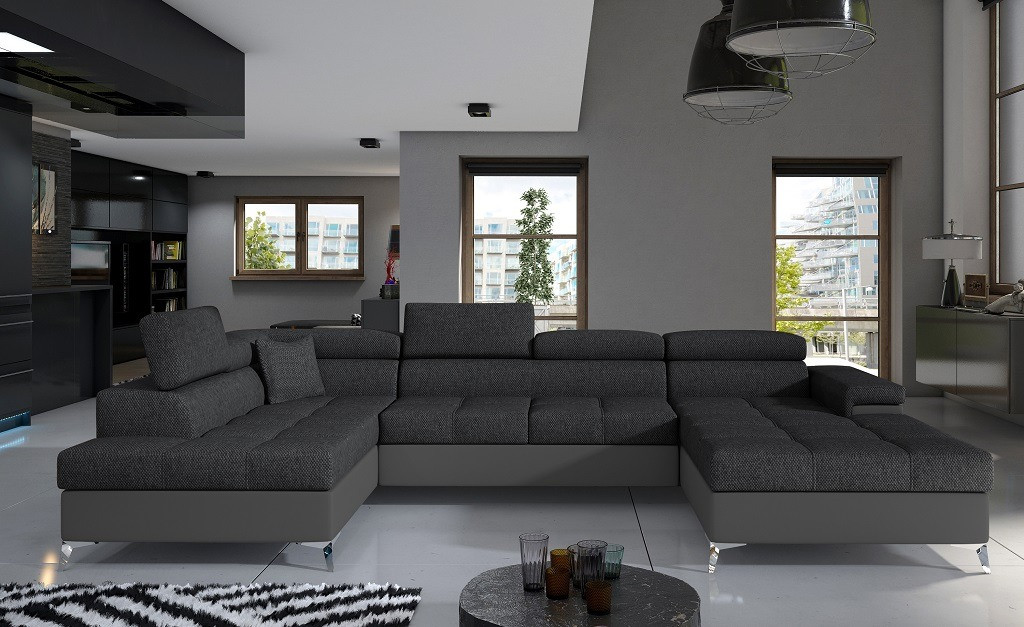 Poze Coltar living extensibil Eduardo – L345 x l202 x h90 cm