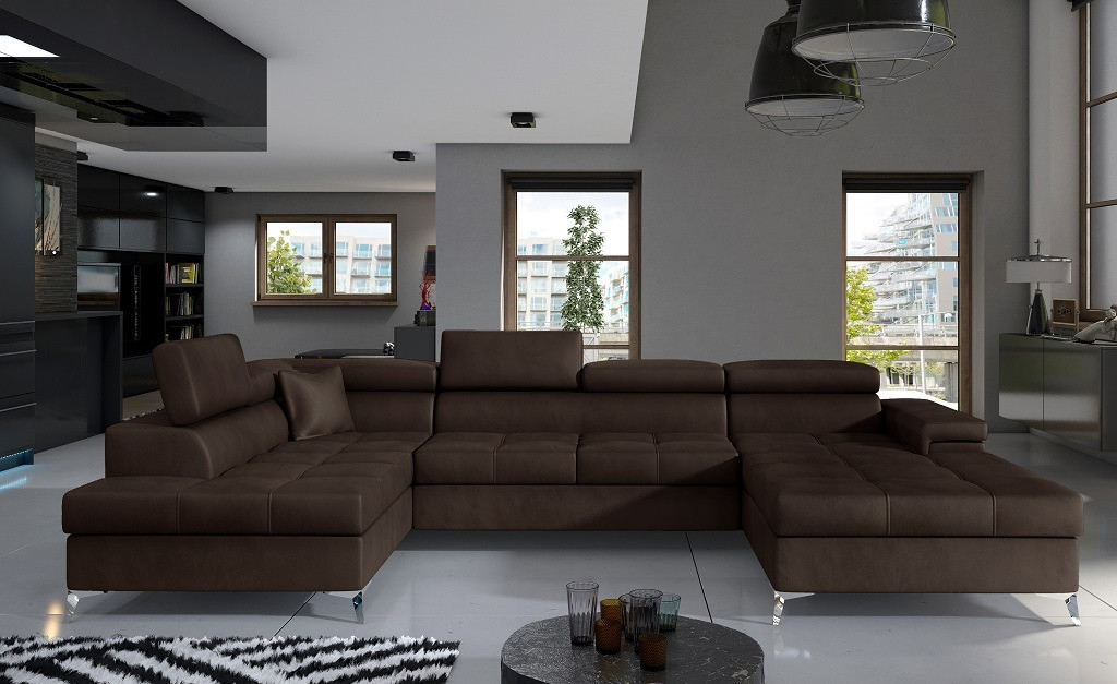 Poze Coltar living extensibil Eduardo – L345 x l202 x h90 cm