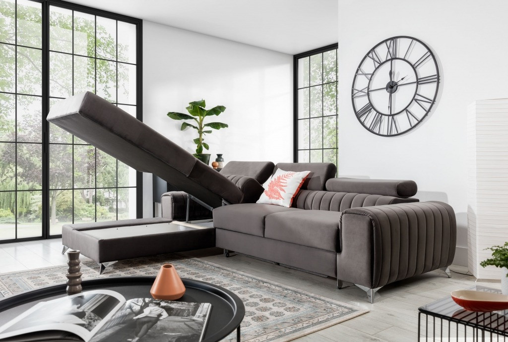Poze Coltar living extensibil Grayson – L275 x l205 x h98 cm