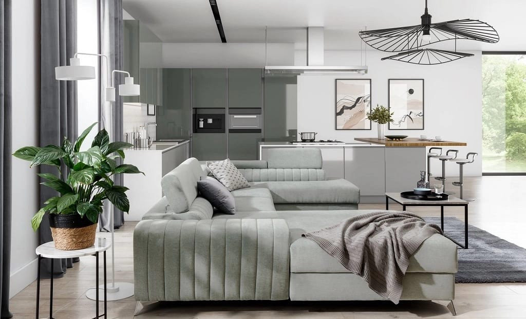 Poze Coltar living extensibil Lacante – L347 x l202 x h95