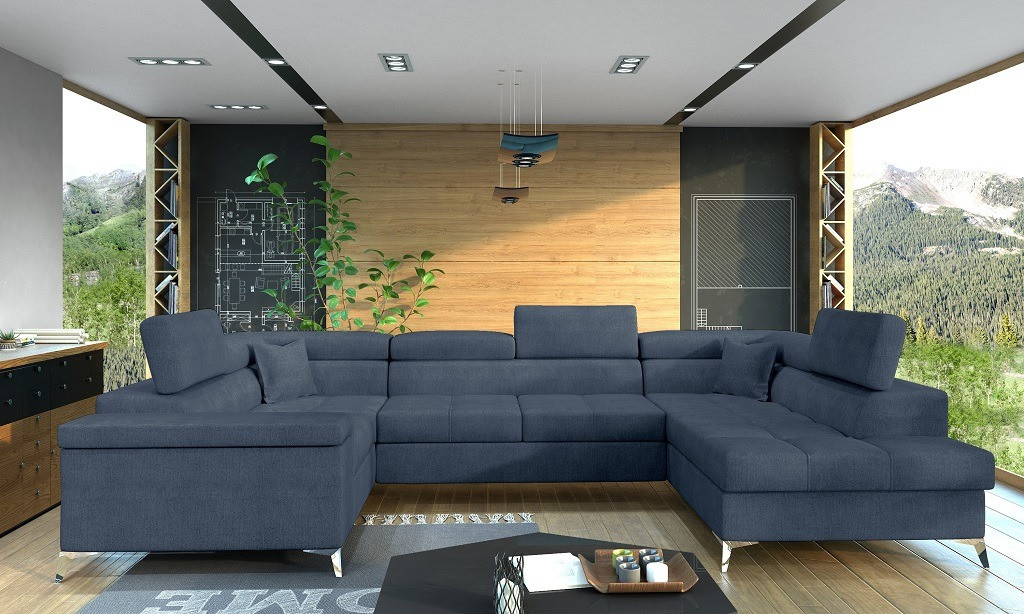 Poze Coltar living extensibil Thiago – L350 x l202 x h90 cm