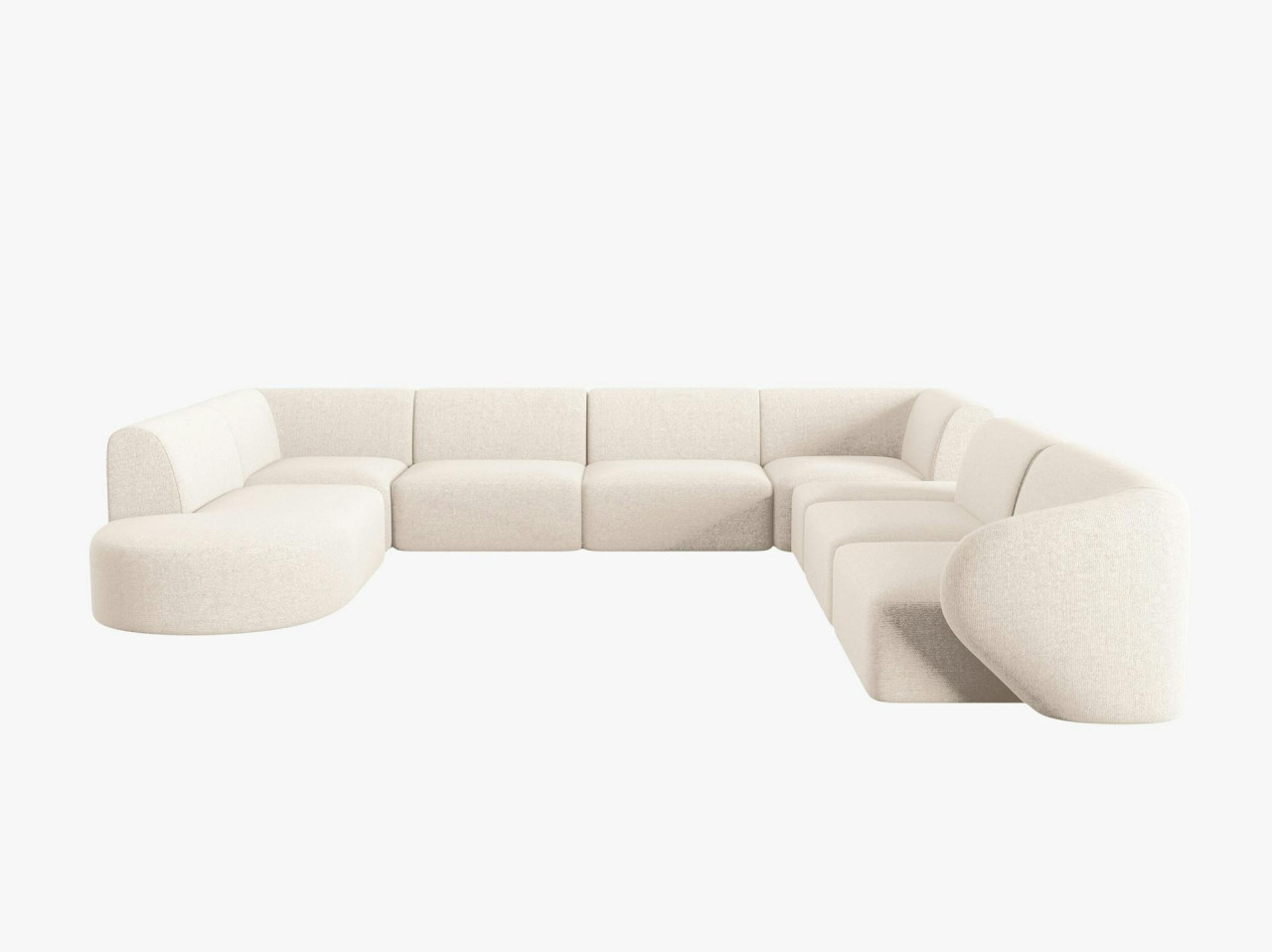Poze Coltar panoramic 8 locuri Shane chenille L342 cm