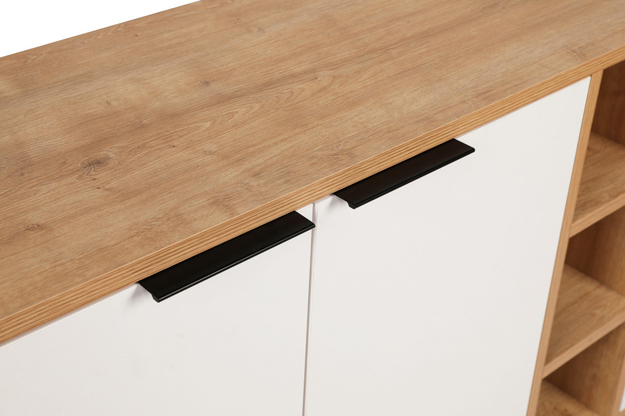 Poze Consola Clara stejar/alb - L142 cm - H83 cm