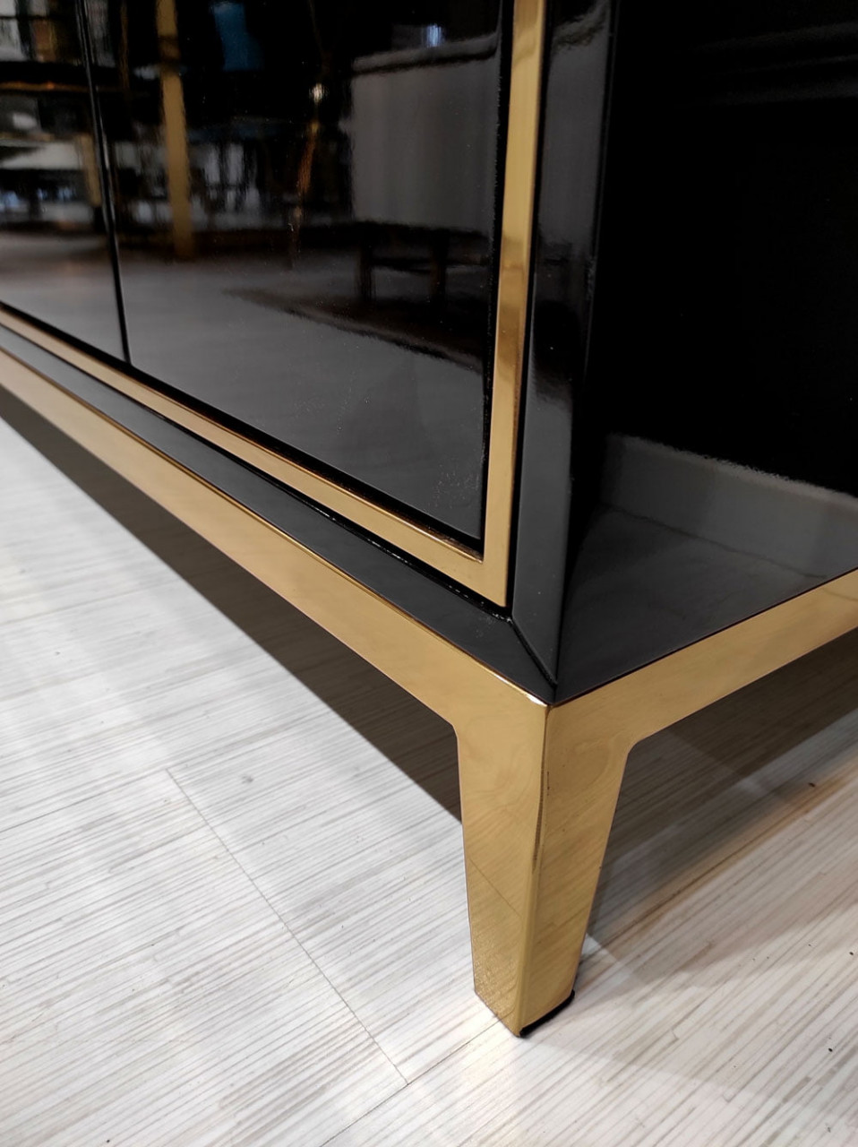 Poze Consola Rennes negru/gold – H100 cm