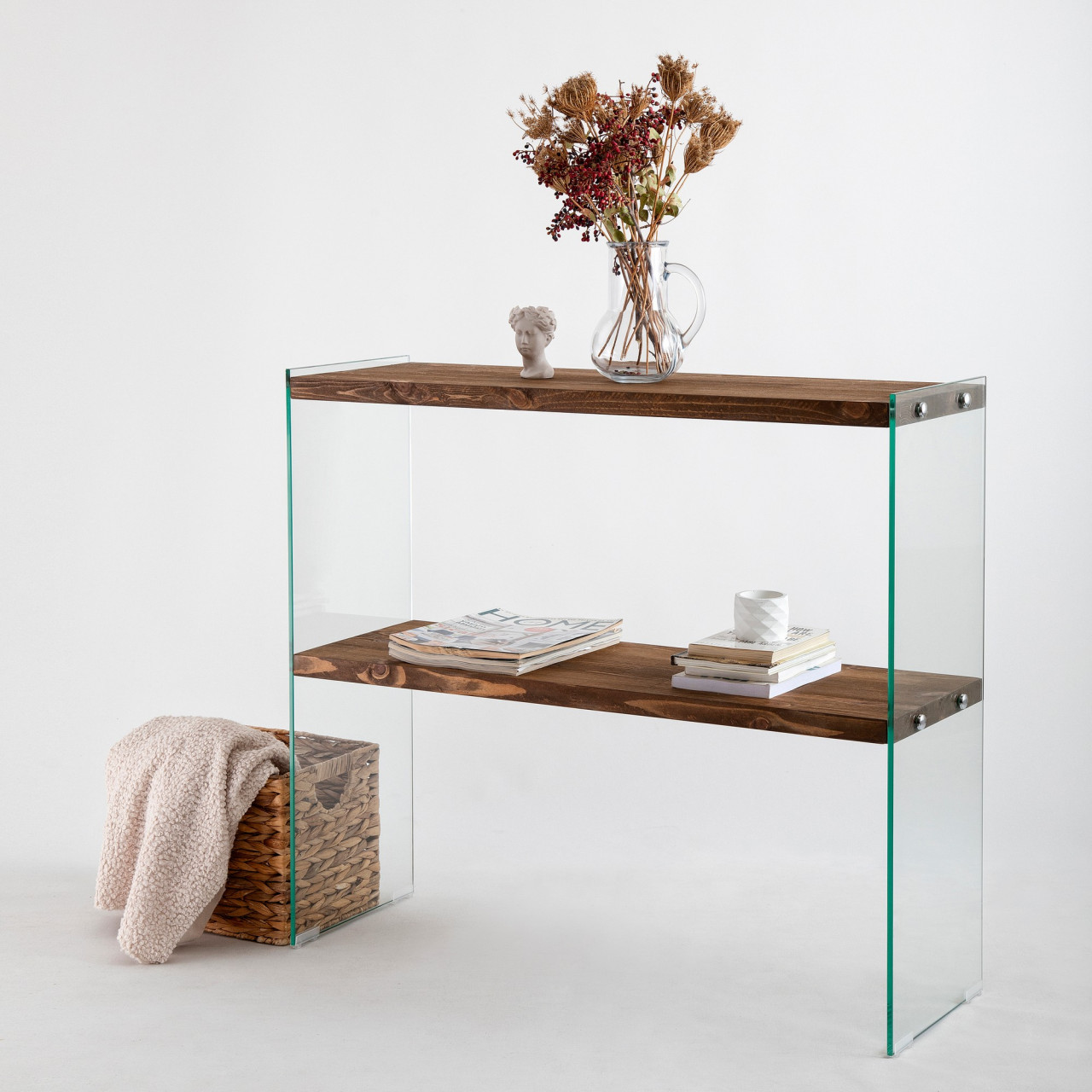 Poze Consola Venedik sticla+ metal - H80 cm