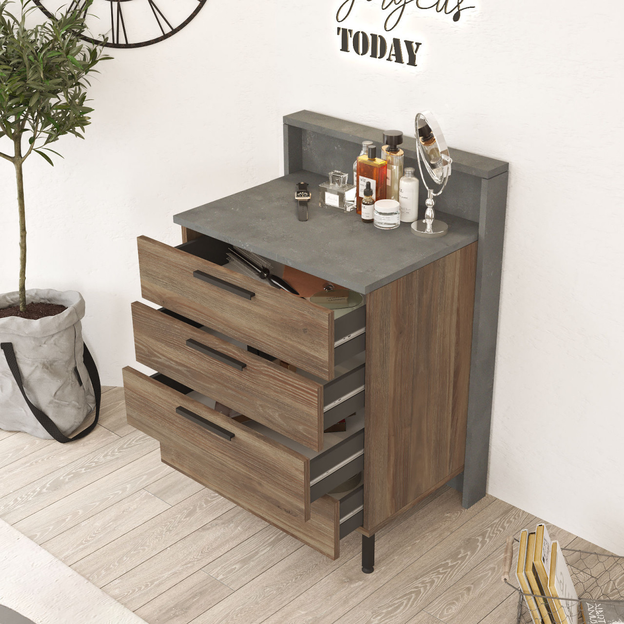 Poze Dulap HM6 - CG MDF L63,6 cm - H90 cm