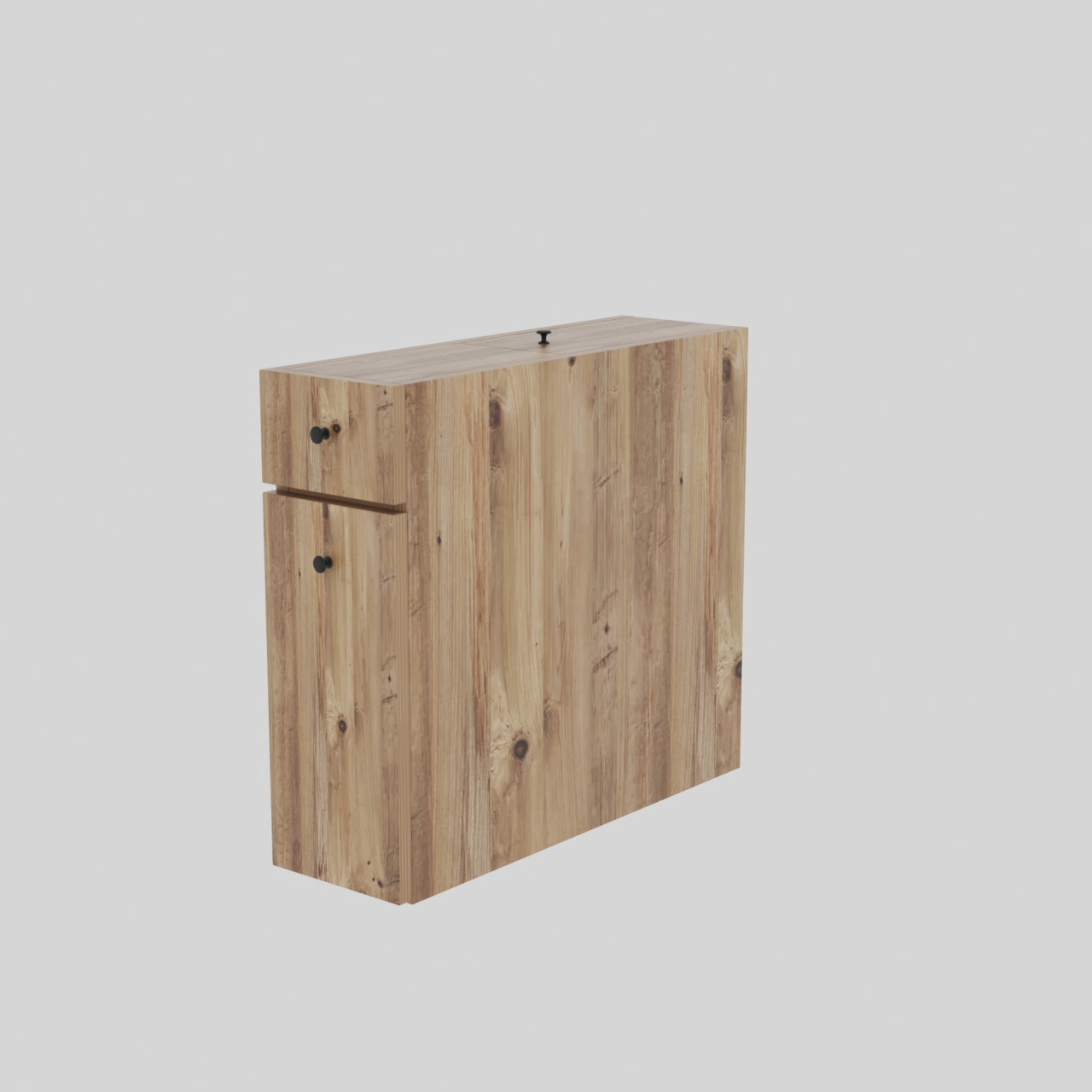 Poze Dulap MDF de baie Calencia stejar L19 cm - H55 cm