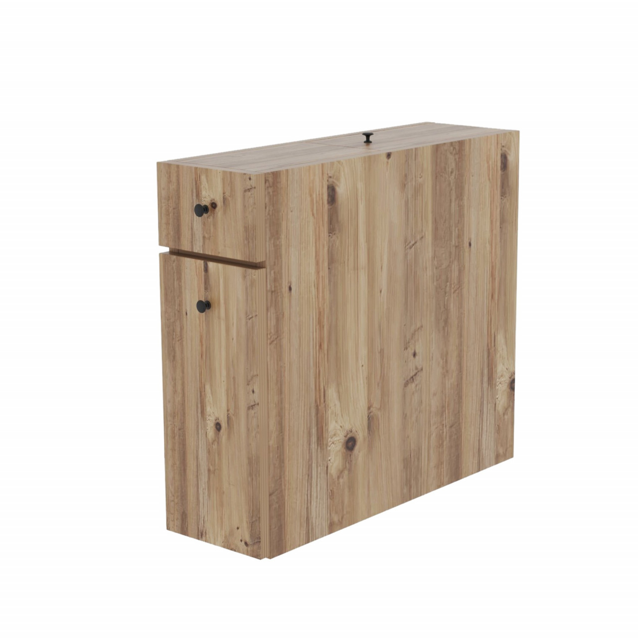 Poze Dulap MDF de baie Calencia stejar L19 cm - H55 cm