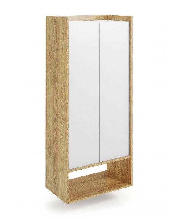 Poze Dulap modular Mobius 2D natur/alb – H179 cm