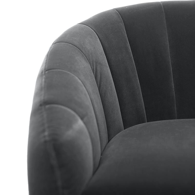 Poze Fotoliu Britney velvet gri - H78 cm
