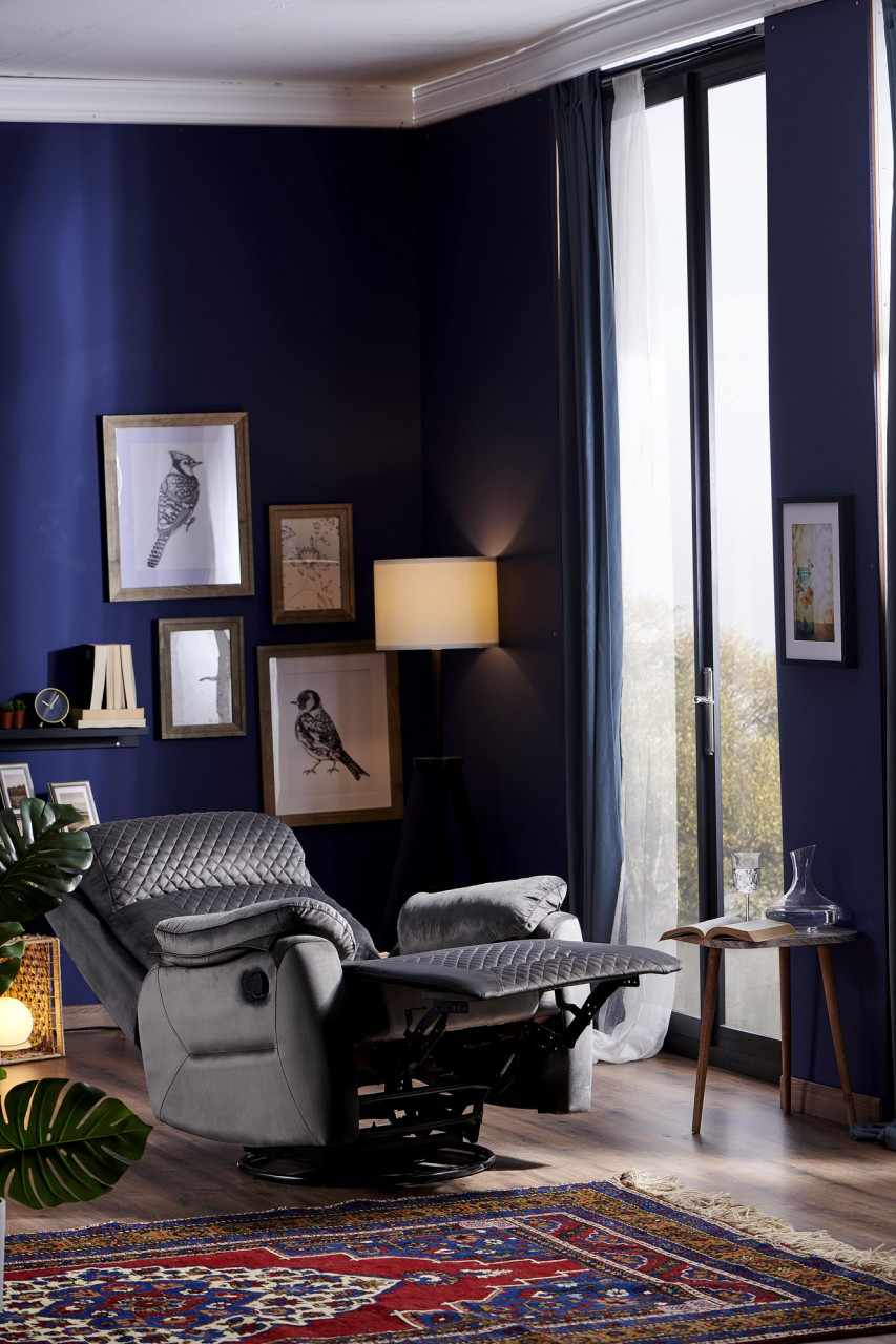 Poze Fotoliu cu recliner Trone gri