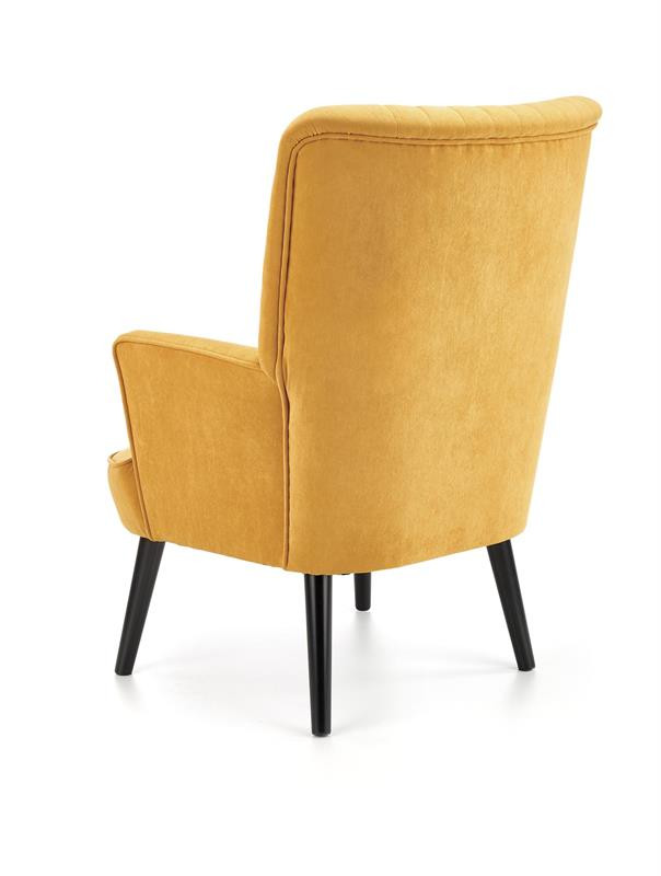 Poze Fotoliu Delgado velvet mustariu – H100 cm