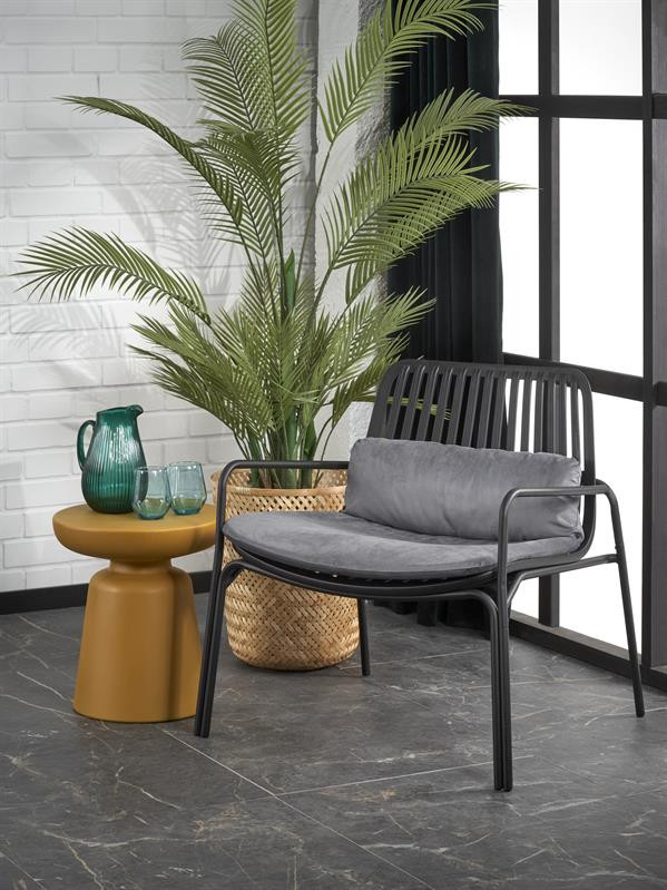 Poze Fotoliu din plastic Melby negru - H75 cm