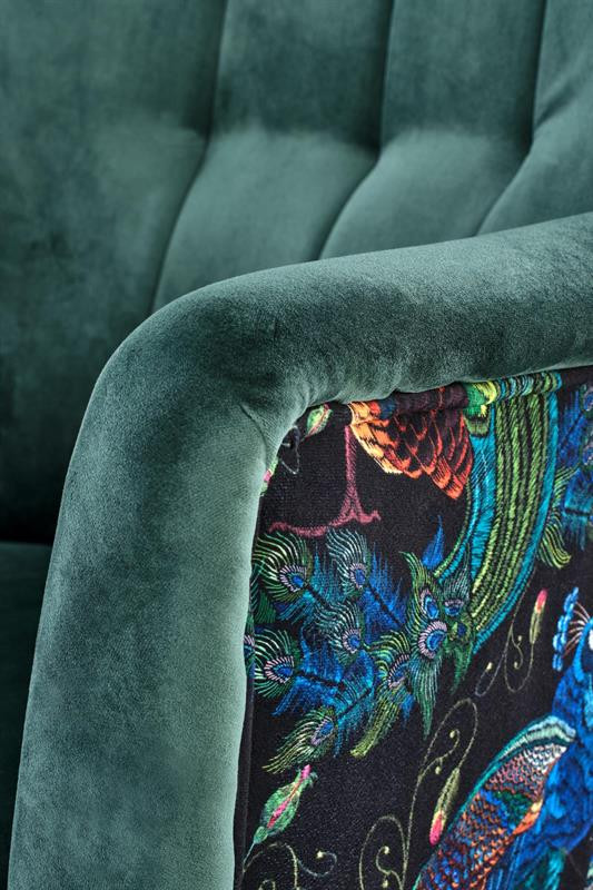 Poze Fotoliu Pagoni velvet verde - H95 cm