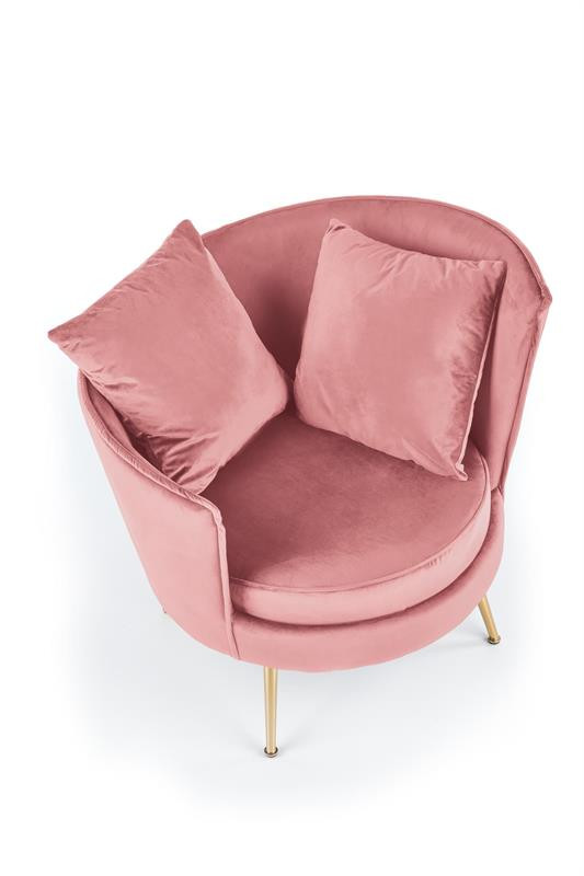 Poze Fotoliu tapitat Almond roz – H87 cm