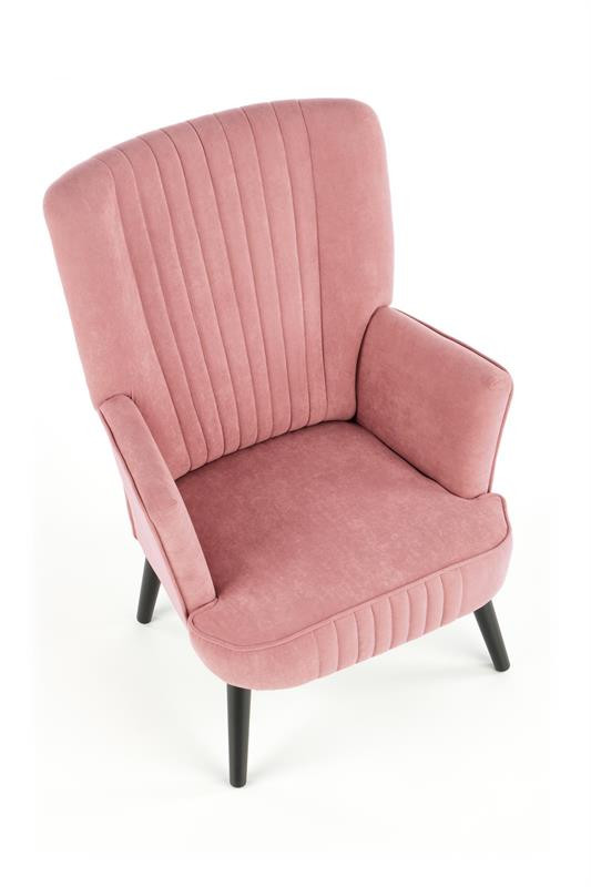 Poze Fotoliu tapitat Delgado Velvet roz – H100 cm