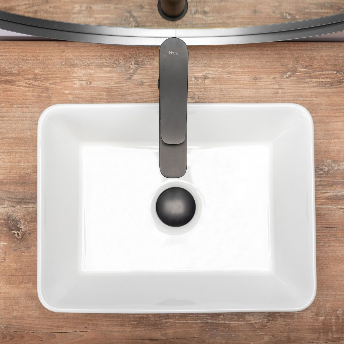 Poze Lavoar Anita Mini alb ceramica sanitara - 41 cm
