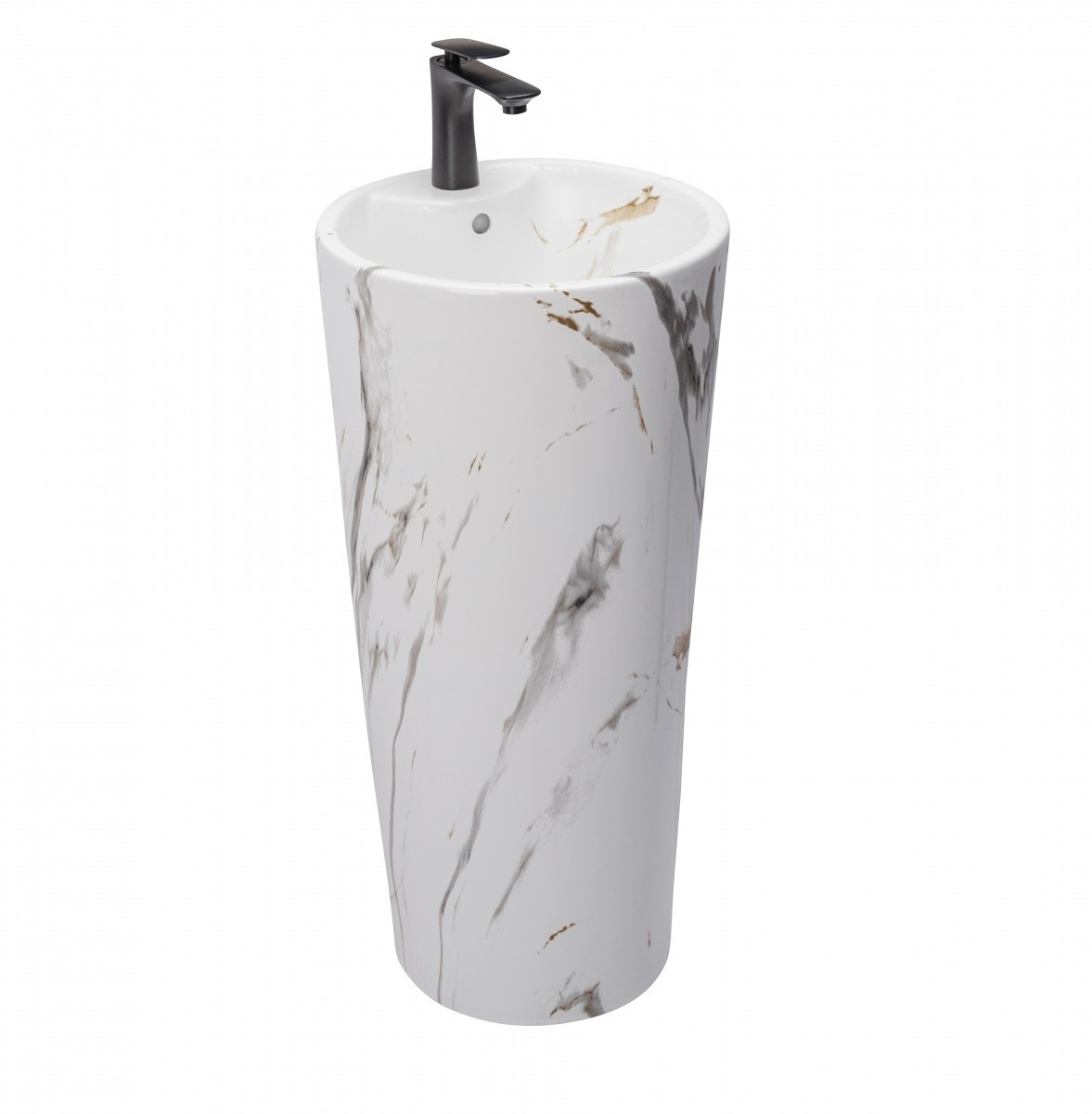Poze Lavoar Blanka freestanding marmura - H84 cm