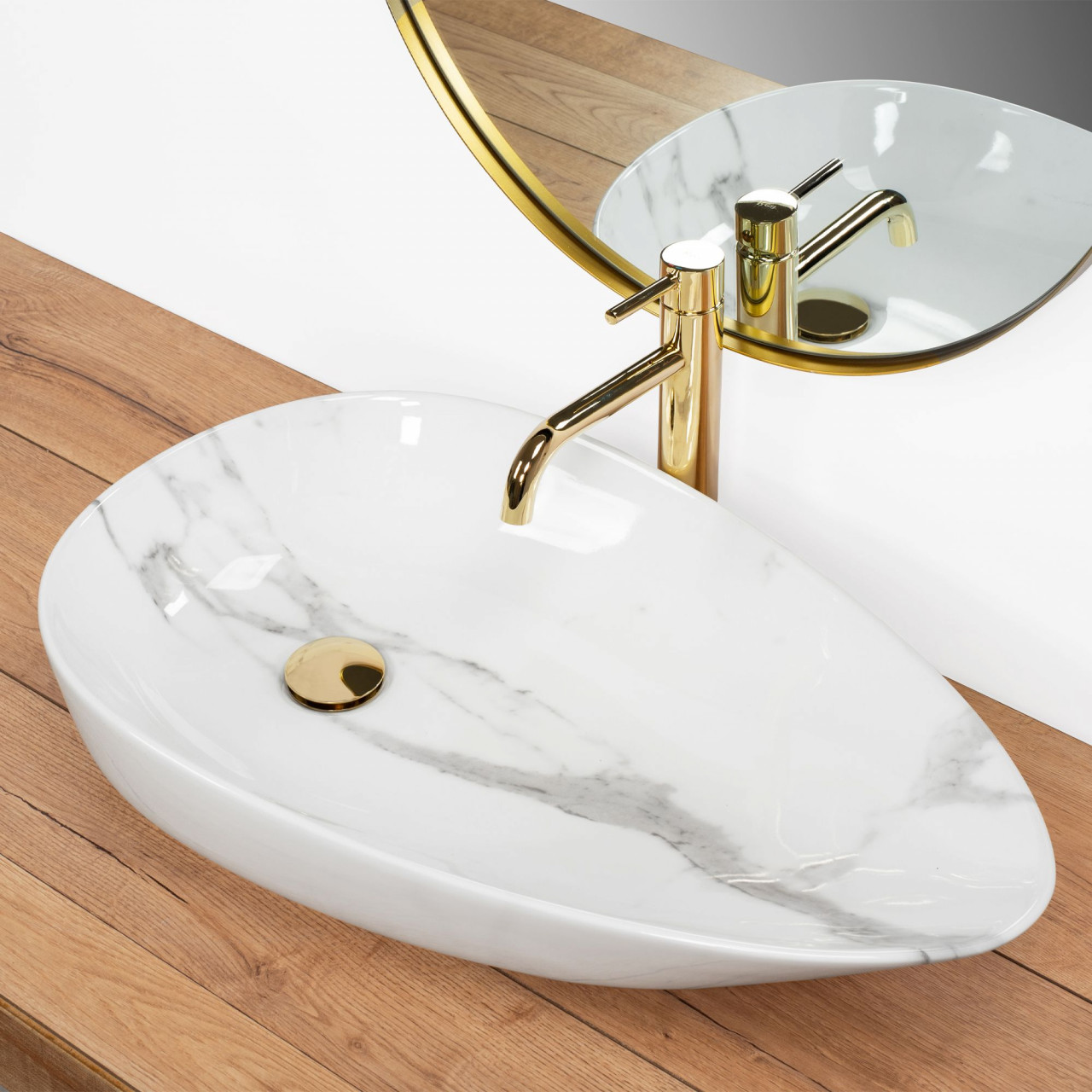 Poze Lavoar Greta Bianco Shiny L65,5 cm