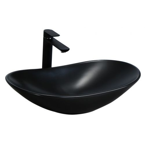 Poze Lavoar Royal negru mat ceramica sanitara – 61,5 cm