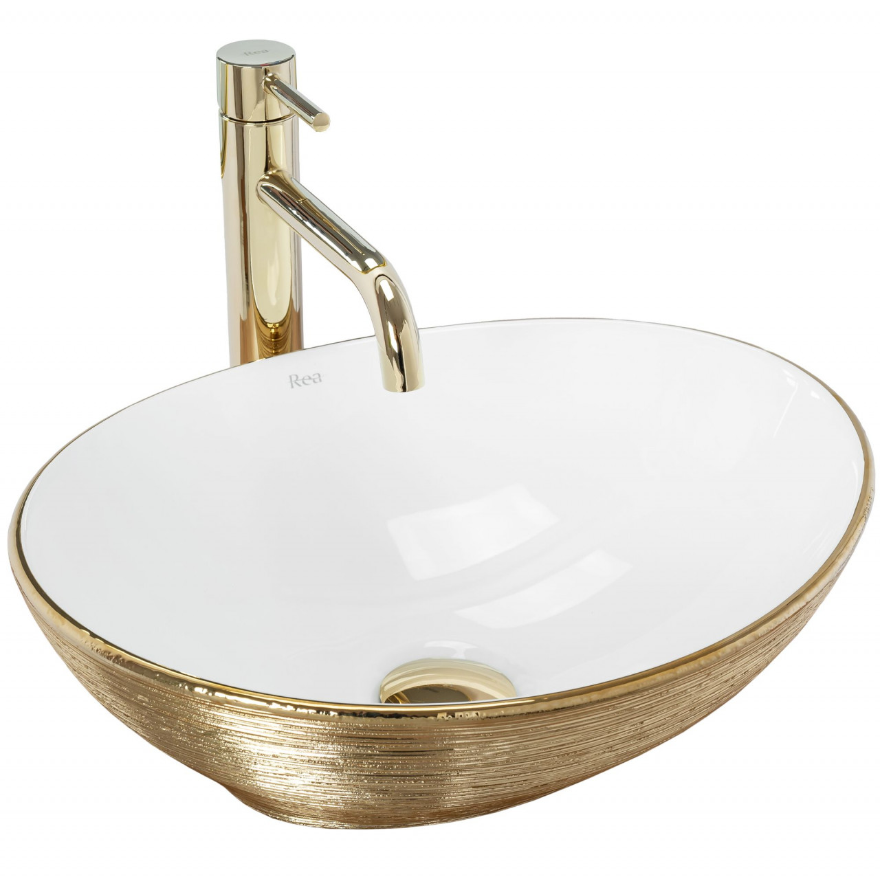 Poze Lavoar Sofia auriu periat L41 cm